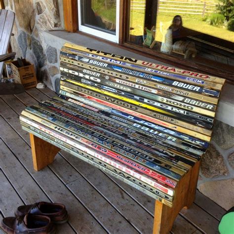 Hockey puck and stick pen,pencil, toothbrush holder. 74 best Broken Hockey Stick Projects images on Pinterest ...