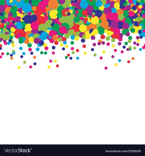Confetti Colourful Background Dot Pattern Vector Image