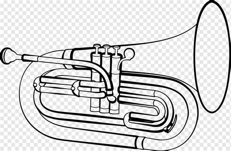 Tuba Instrument Drawing