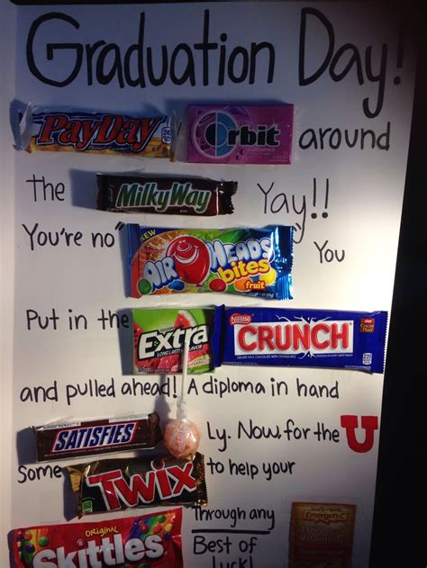 Candy bar poster for graduation | Graduation candy bar, Candy bar