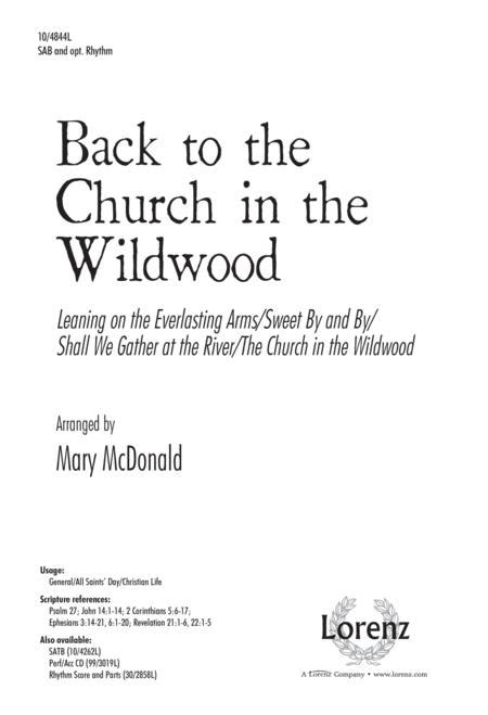 Back To The Church In The Wildwood By Digital Sheet Music For Octavo