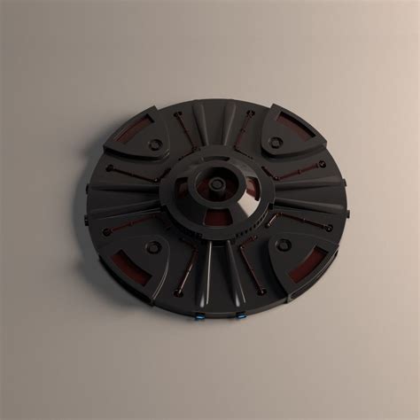 Sci Fi Kitbash Disk 3d Model Cgtrader