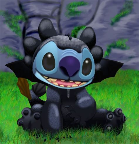 Stitch As Toothless Finished By Stitch On