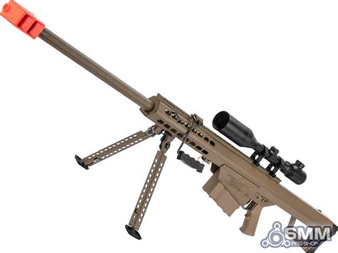 6mmproshop Barrett Licensed M82a1 Bolt Action Powered Airsoft Sniper