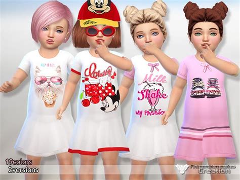 Sims 4 Ccs The Best Toddler Nightgowns By Pinkzombiecupcake Toddler