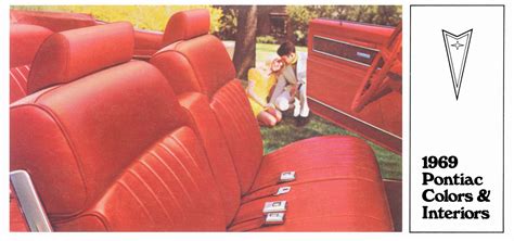 1969 Pontiac Colors And Interiors Booklet