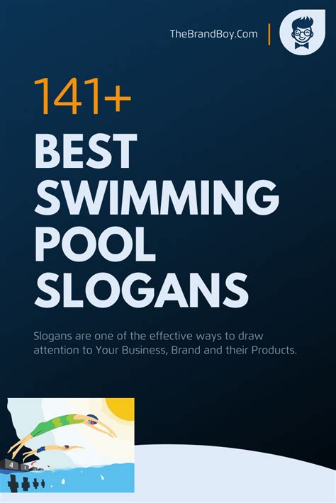 335 Greatest Swimming Pool Slogans And Taglines Outside Work