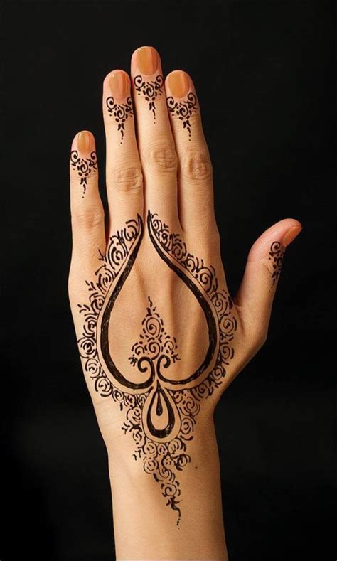 Ini sangat cocok bagi kamu yang pemula. 100 Gambar Henna Tangan yang Cantik dan Simple Beserta ...