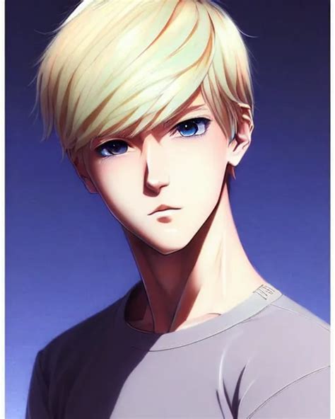 Character Art By Ilya Kuvshinov Young Man Blonde Stable Diffusion