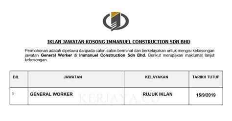 Dkls development sdn bhd is principally engaged in the construction and development of landed property into townships. Permohonan Jawatan Kosong Immanuel Construction Sdn Bhd ...