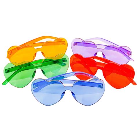 Rimless Retro Heart Shaped Sunglasses Too Fast