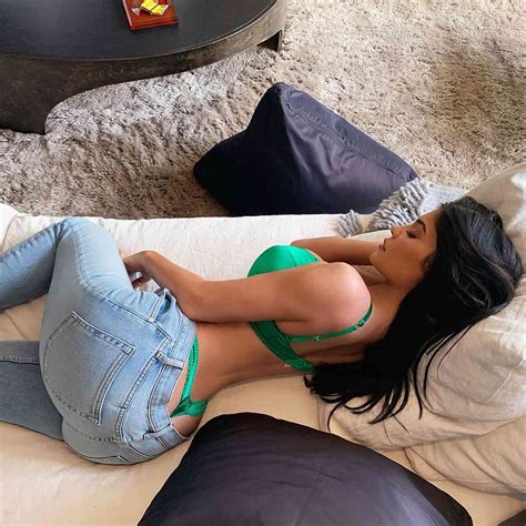 Kylie Jenner Shows Off Electric Green Thong