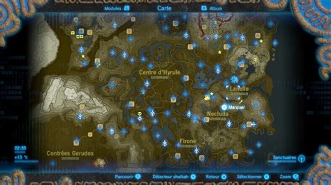 Zelda Breath Of The Wild Carte Sanctuaire Carte