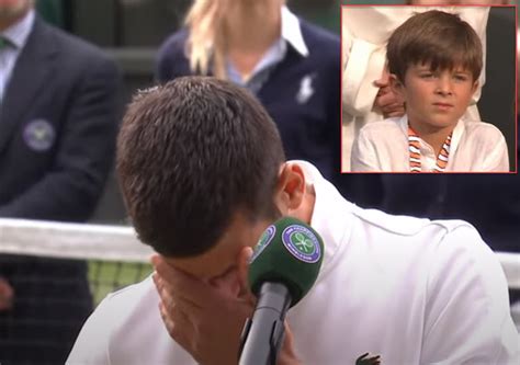 Video Novak Djokovic Emotional After Addressing His Son Stefan In The