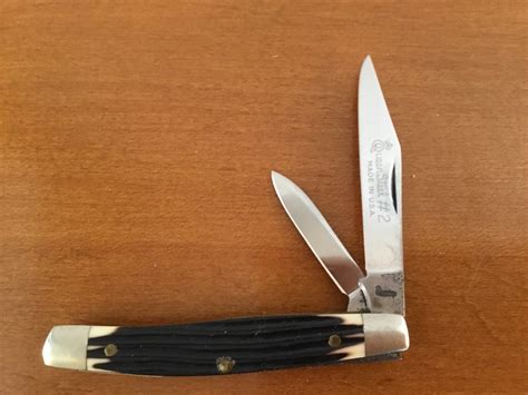 Queen Steel Pocket Knife Model 2 Serpentine Jack Etsy
