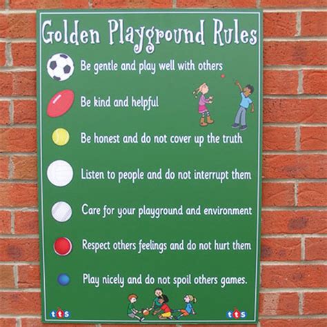 Printable Playground Rules