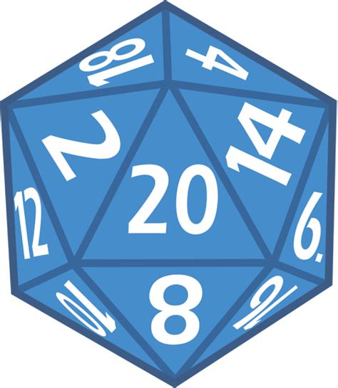D20 clipart 20 sided dice, D20 20 sided dice Transparent FREE for png image