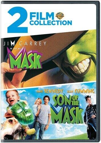 Dvd Movie The Mask 1994 Son Of The Mask 2005 Warner Bros Jim Carrey Vg