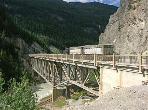 Park Bridge In The Kicking Horse Pass In British Columbia Canada R