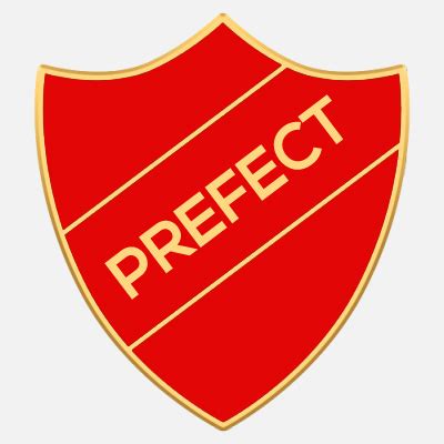 Prefect Badges Red 22mm X 25mm The Badgeman Shop
