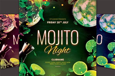 Mojito Night Flyer By Stylewish Thehungryjpeg