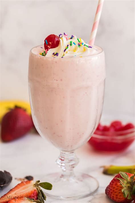 Best Strawberry Milkshake 3 Ingredients The Recipe Rebel