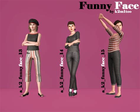 Mod The Sims Funny Face Poses Inspired By The Movie