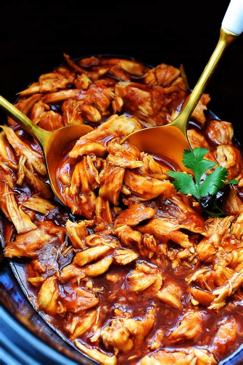 This crockpot chicken and mushrooms is one of our favorite crock pot recipes for an easy weeknight dinner. Crock Pot BBQ Chicken - Life In The Lofthouse