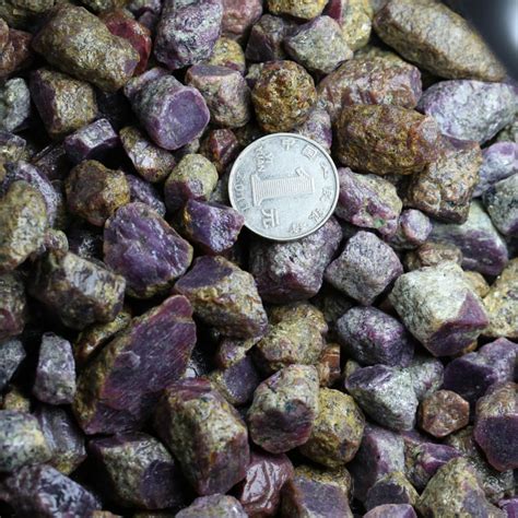 100g Large Natural Purple Red Corundum Crystal Rough Specimen