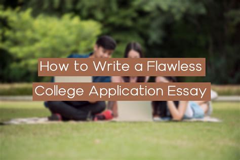 How To Write A Flawless College Application Cover Letter Soeg Jobs