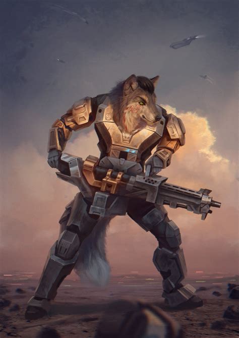 Heavy Metal Furry Wolf Furry M Furry Canine Furry Sci Fi