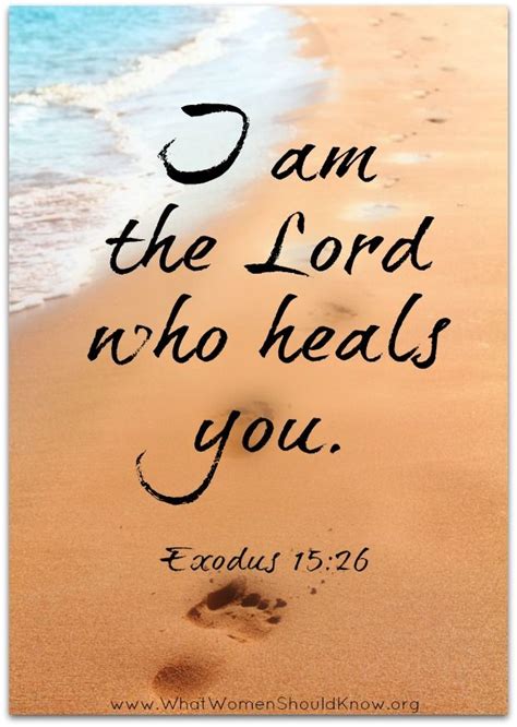 I Am The Lord Who Heals You Exodus 1526 聖書の言葉、聖書、言葉