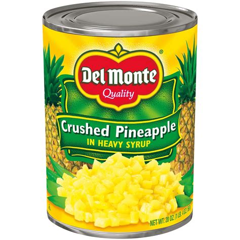 Del Monte Crushed Pineapple In Heavy Syrup 20 Oz Can