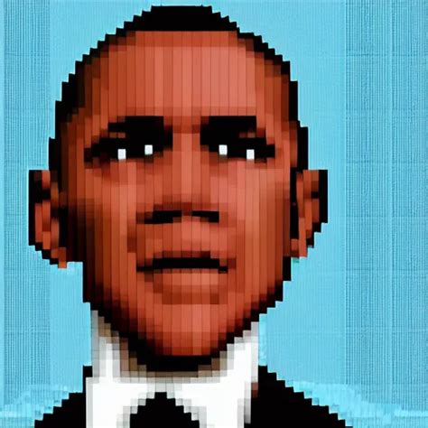 Obama Pixel Art Hyper Realistic Hd Hq Photo Stable Diffusion