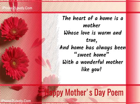 Mother's day is celebrated in honor of the mothers and is celebrated every year on 2nd sunday of may. Short 50 Mother Day Poems 2020 - Quotes Yard