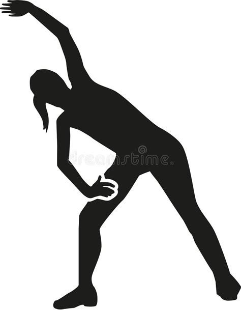 Download the coloring page to celebrate the holidays. Aerobic silhouette stock vector. Illustration of ...