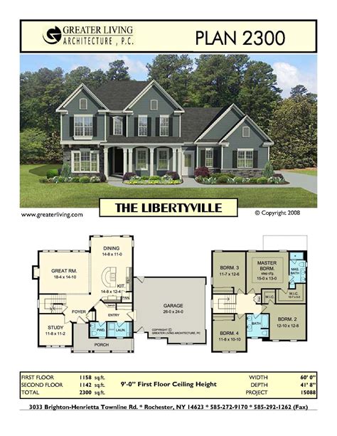 These are weekly challenges so there is a time limit for each floor plan. Plan 2300: THE LIBERTYVILLE | Architectural design house ...