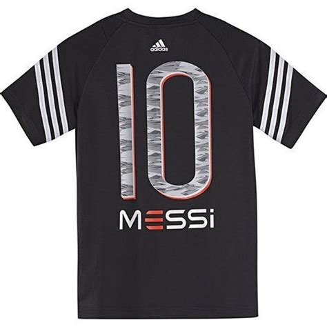 Adidas Messi Training T Shirt Black Kids