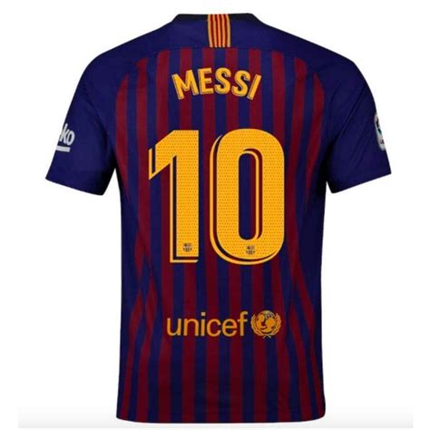 Barcelona 10 Messi Home Mens Soccer Jersey 2018 2019 New Season Color