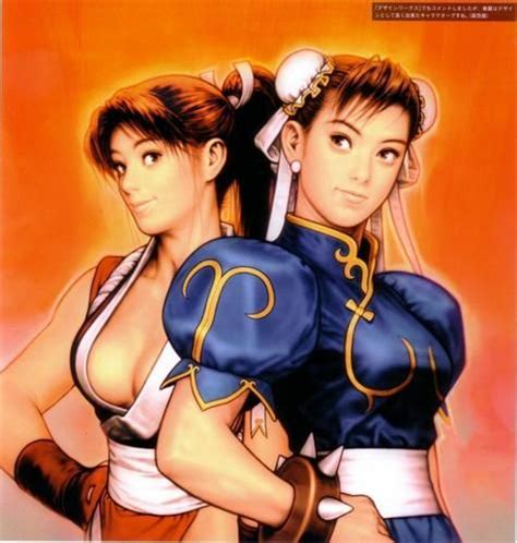 Mai Shiranui And Chun Li Mai Shiranui Photo Art Of Fighting Fighting Games Chun Li King Of
