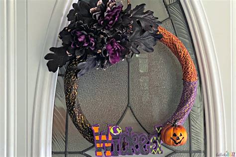 Diy Halloween Wreath Dollar Tree Halloween Craft Bullocks Buzz