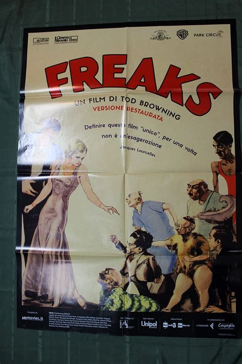 Freaks Usa 1932 Italian Reproduction One Sheet Poster Aaa Vintage