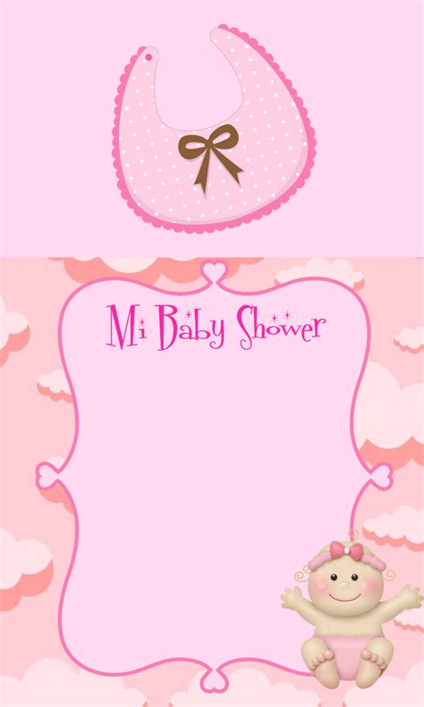 Tarjetas De Invitacion Baby Shower Niña Descarga Gratis