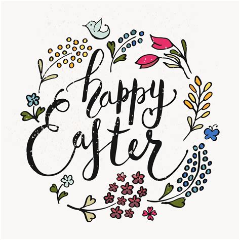 Wish someone a happy easter with this colourful easter writing paper. Happy Easter Calligraphy by Alps View Art on Creative ...