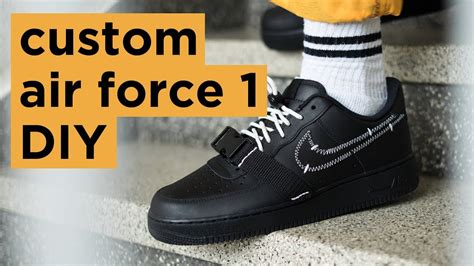 Custom nike air force 1 size 5,5.5,6,7,8,9,10 white black any size nikeairforce1. DIY Nike Air Force 1 | How To Customize Your Nikes ...