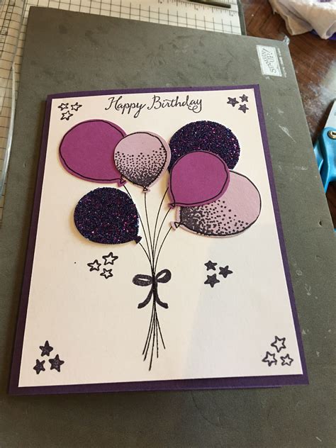 Purple Birthday Card Purple Birthday Card Birthday Cards Purple