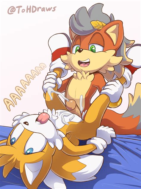 Comm Holding Down Tails By Theotherhalf Hentai Foundry