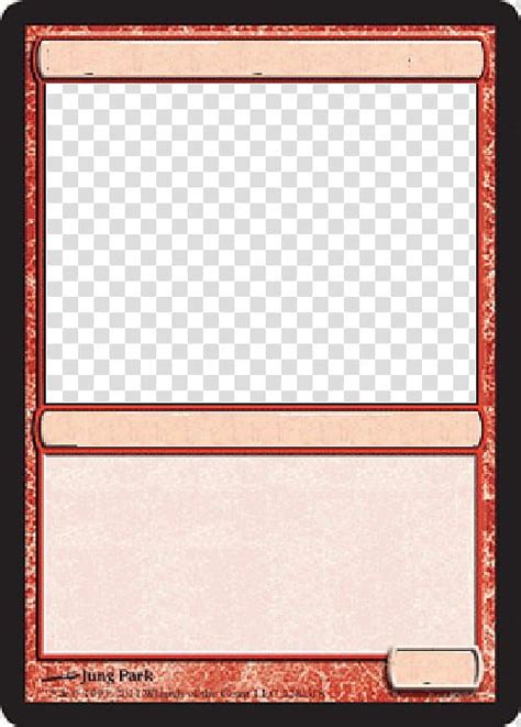 Mtg Blank Red Card Transparent Background Png Clipart Within Blank