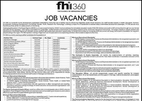 Upcoming tn govt jobs 2021. FHI 360 Massive Job Vacancies & Recruitments for Graduates ...