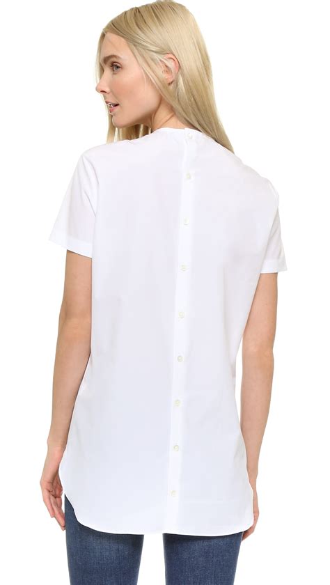 Lyst Marie Marot Julia Button Back Shirt In White